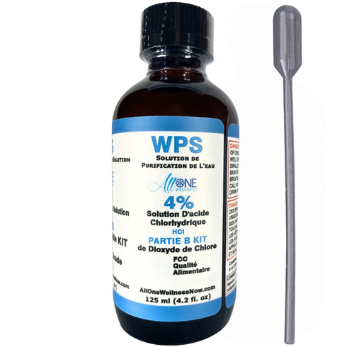 WPS Water Purification Hydrochloric Acid Solution 4% PART B | CDS 125ml - AllOne Wellness CA$15.97